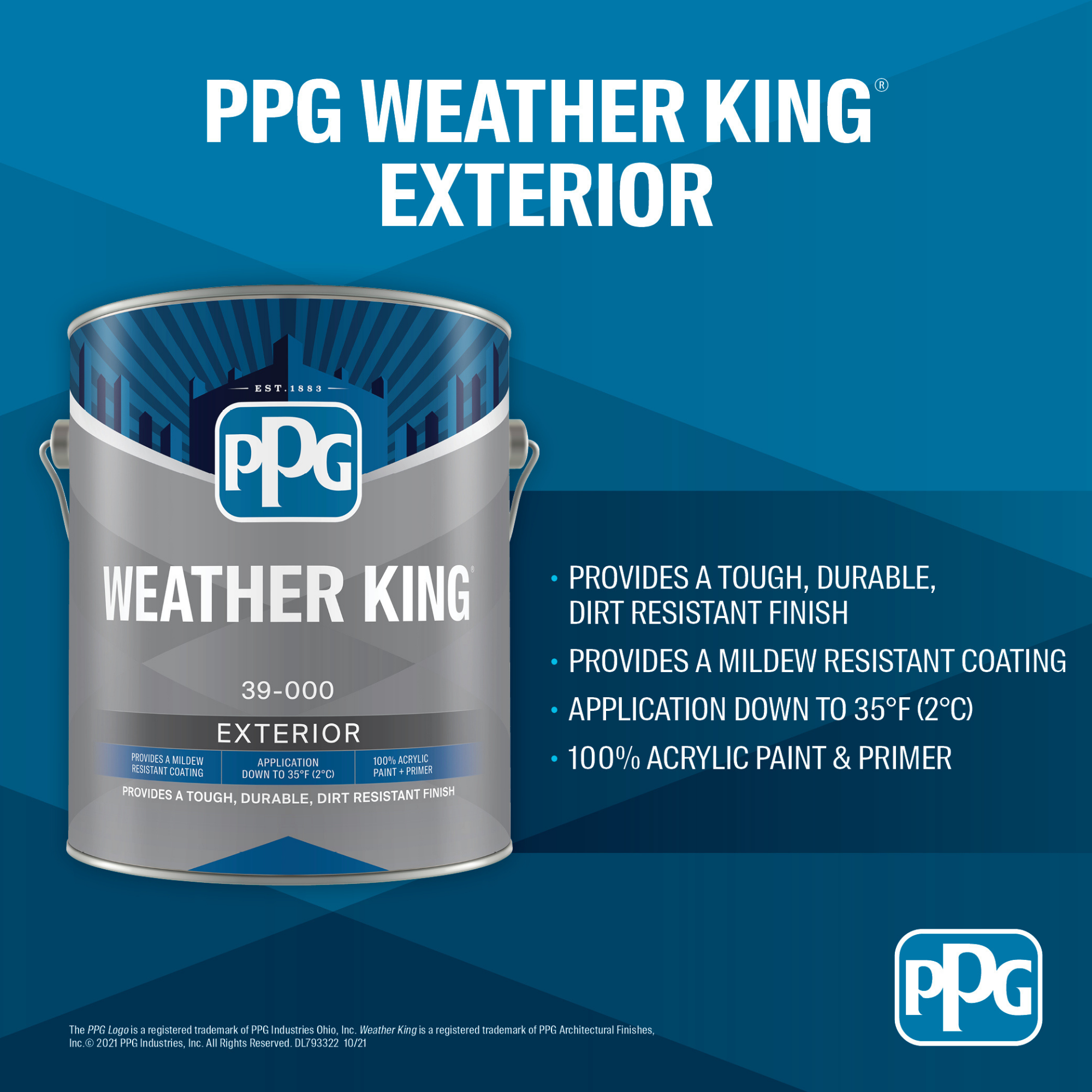 PPG WEATHER KING Exterior Professional Quality Paint Products PPG